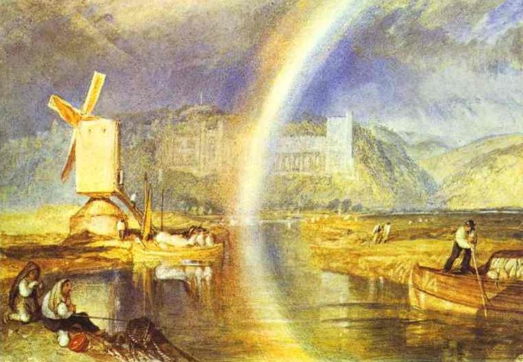 J.M.W. Turner Arundel Castle, with Rainbow. France oil painting art